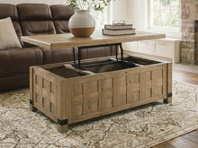 Load image into Gallery viewer, Ridgester - Lift Top Cocktail Table - Light Brown