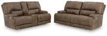 Load image into Gallery viewer, Beckley Place - 2 Pc. - Power Reclining Sofa And Loveseat - Earth