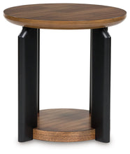 Load image into Gallery viewer, Kraeburn - Round End Table - Brown / Black