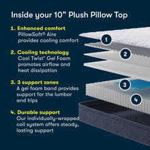 Load image into Gallery viewer, Perfect Day - 10" Serta Plush Pillow Top Mattress in a Box