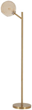 Load image into Gallery viewer, Abanson - Metal Floor Lamp - Amber / Gold Finish