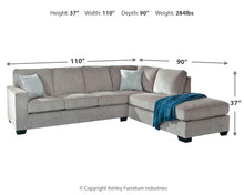 Load image into Gallery viewer, Altari - Right Arm Facing Corner Chaise With Sleeper 2 Pc Sectional - Alloy