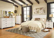 Load image into Gallery viewer, Willowton - Five Drawer Chest - Brown / Beige / White