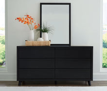 Load image into Gallery viewer, Danziar - Dresser And Mirror - Black