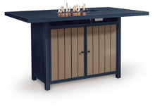 Load image into Gallery viewer, East Beach - Rectangular Bar Table With Fire Pit - Blue