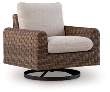 Load image into Gallery viewer, Dolan Creek - Swivel Lounge With Cushion - Gray / Brown