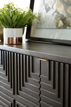 Load image into Gallery viewer, Elinmore - Accent Cabinet - Brown / Gold Finish