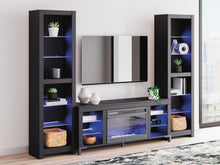 Load image into Gallery viewer, Cayberry - 3-Piece Entertainment Center With Electric Fireplace - Black