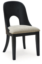 Load image into Gallery viewer, Rowanbeck - Dining Upholstered Side Chair (Set of 2) - Gray / Black
