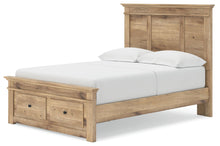 Load image into Gallery viewer, Makidern - Panel Storage Bed With Under Bed Storage Unit And Storage Footboard