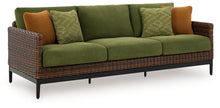 Load image into Gallery viewer, Horizon Hall - Sofa With Cushion - Brown / Green