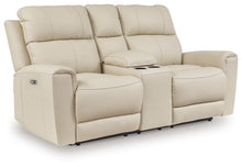 Load image into Gallery viewer, Dahlmoore - Dbl Power Reclining Loveseat With Console - Almond