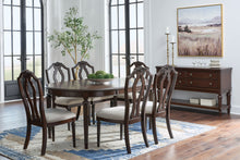 Load image into Gallery viewer, Lavinton - 8 Pc. - Dining Room Extension Table, 6 Side Chairs, Server - Brown