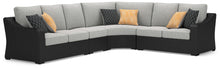 Load image into Gallery viewer, Beachcroft - 4-Piece Outdoor Sectional - Black