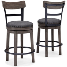 Load image into Gallery viewer, Caitbrook - UPH Swivel Barstool - Gray