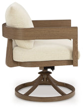 Load image into Gallery viewer, Serene Bay - Swivel Chair With Cushion (Set of 2) - Dark Brown / White