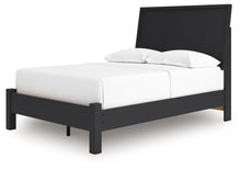 Load image into Gallery viewer, Danziar - Full Panel Bed With Low Footboard - Black