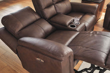 Load image into Gallery viewer, Bleckley - Power Reclining Loveseat With Console / Adjustable Headrest