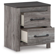 Load image into Gallery viewer, Bronyan - Two Drawer Night Stand - Dark Gray