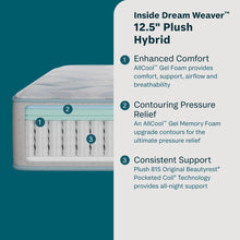 Load image into Gallery viewer, Dream Weaver - 12.5" Hybrid Plush Mattress