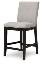 Load image into Gallery viewer, Neymorton - Upholstered Barstool (Set of 2) - Dark Grayish Brown