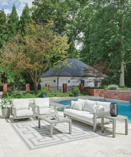 Load image into Gallery viewer, Hurley Park - 4 Pc. - Outdoor Sofa, 2 Lounge Chairs And Coffee Table - Gray