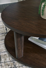 Load image into Gallery viewer, Korestone 2 - Round Cocktail Table - Dark Brown