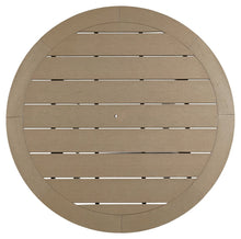 Load image into Gallery viewer, Fairen Trail - Round Bar Table w/Umb OPT - Black / Driftwood