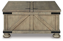 Load image into Gallery viewer, Aldwin - Cocktail Table With Storage - Square - Gray