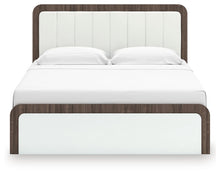 Load image into Gallery viewer, Kendanport - 4 Pc. - King Platform Bed, Dresser, Mirror And Nightstand - Brown / White