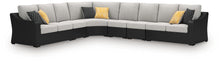 Load image into Gallery viewer, Beachcroft - 6-Piece Outdoor Sectional - Black / Light Gray