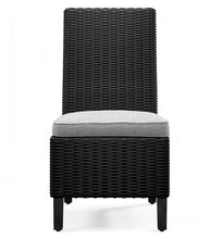 Load image into Gallery viewer, Beachcroft - Side Chair With Cushion (Set of 2) - Black / Light Gray