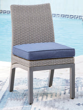 Load image into Gallery viewer, Half Moon Beach - Side Chair With Cushion (Set of 2) - Blue / Gray