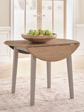 Load image into Gallery viewer, Harperfeld - Round Dining Room Drop Leaf Table - Natural / Gray