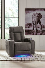 Load image into Gallery viewer, Feazada - Power Recliner With Adj Headrest - Shadow