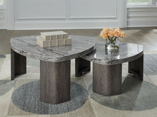 Load image into Gallery viewer, Surmour - Stacked Cocktail Table - Gray / Brown