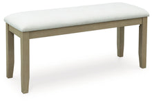 Load image into Gallery viewer, Calmoro - Large Upholstered Dining Room Bench - Off White / Gray