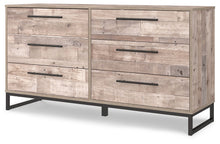Load image into Gallery viewer, Neilsville - Six Drawer Dresser - Vinyl-Wrapped - Whitewash