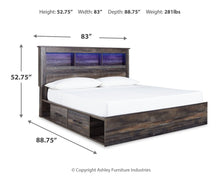 Load image into Gallery viewer, Drystan - Panel Bookcase Bed