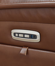 Load image into Gallery viewer, Healy Pier - Power Reclining Loveseat With Console / Adj Headrest - Chocolate