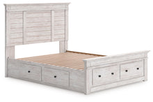 Load image into Gallery viewer, Makidern - Panel Storage Bed With Under Bed Storage Unit And Storage Footboard