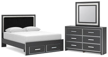 Load image into Gallery viewer, Zuraleus - Upholstered Panel Platform Storage Bedroom Set