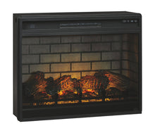 Load image into Gallery viewer, Roddinton - 2 Pc. - 74" TV Stand with Electric Infrared Fireplace Insert - Dark Brown