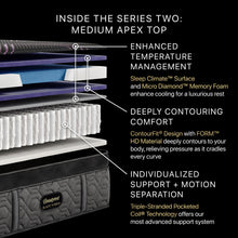 Load image into Gallery viewer, Beautyrest Black - 14.5" Series Two Hybrid Medium Apex Top Mattress