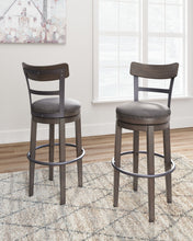 Load image into Gallery viewer, Caitbrook - Tall UPH Swivel Barstool - Gray