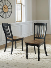 Load image into Gallery viewer, Clorazi - Dining Room Side Chair (Set of 2) - Black / Brown