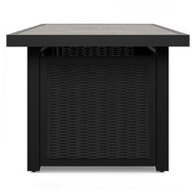Load image into Gallery viewer, Beachcroft - Rectangular Fire Pit Table - Black / Light Gray