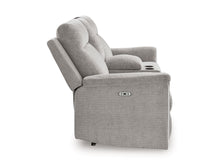 Load image into Gallery viewer, Barnsana - Dbl Power Reclining Loveseat with Console - Ash