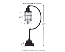 Load image into Gallery viewer, Jae - Metal Desk Lamp - Antique Black