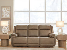 Load image into Gallery viewer, Glencroft - Power Reclining Sofa With Adjustable Headrest - Sahara